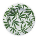 Posacenere In Metallo Con Foglie Di Cannabis